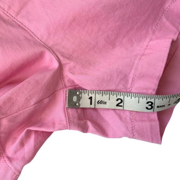 Stella Parker Women's Stylish Belted Short w/ Printed Waist Scarf Pink Size 12 - Picture 10 of 12